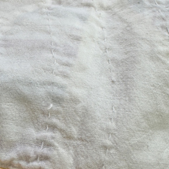 Vintage 1970s quilt, hand stitched, pinwheel pattern, twin to full size - Picture 11 of 11